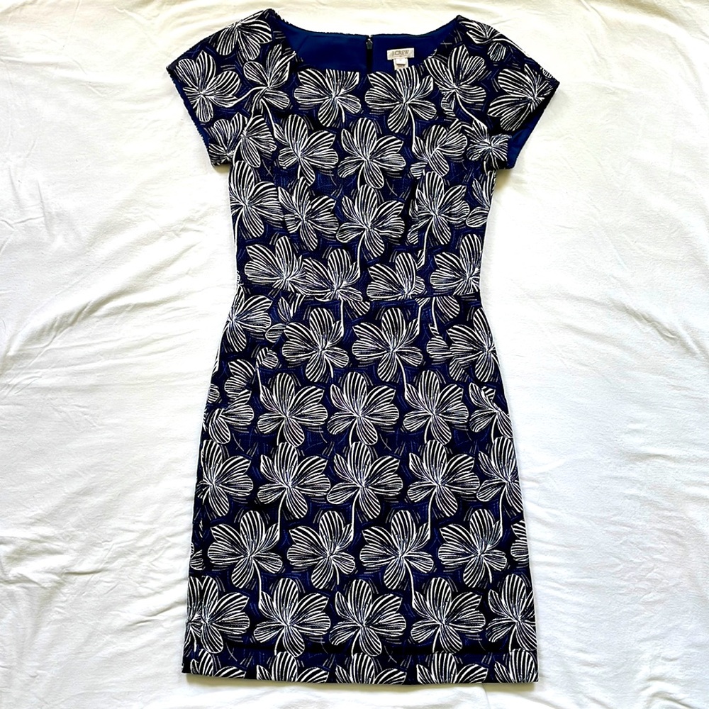 J. Crew Factory Floral Printed Suit Dress